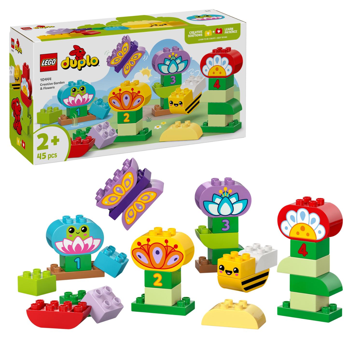 Lego® Duplo®10444 Kaupunki Mielikuvituspuutarha ja hauskat kukat pinoamislelu