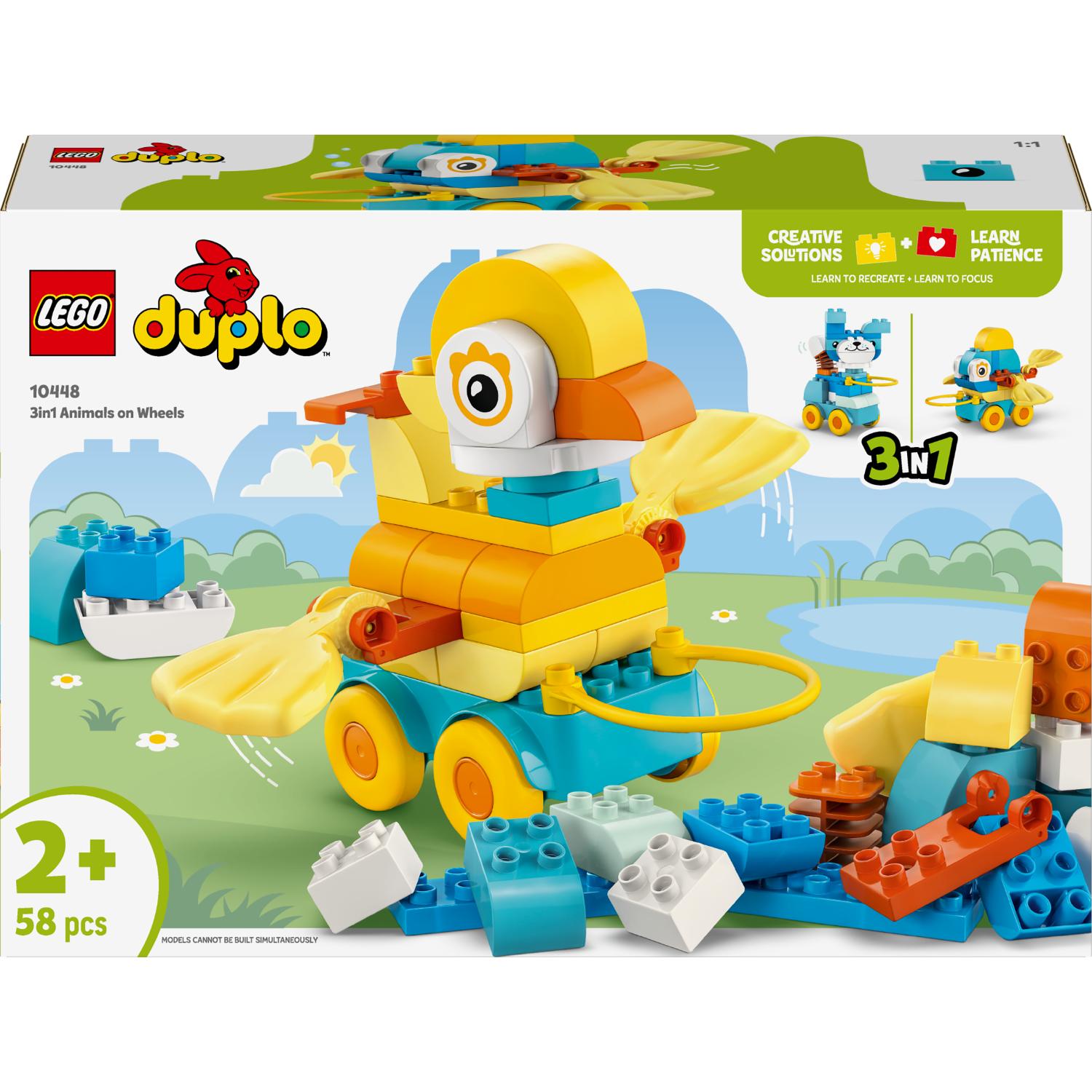Lego®Duplo® 10448 Kaupunki: Eläimiä pyörien päällä – 3in1-setti - Image 2