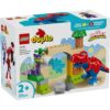 LEGO DUPLO Marvel: Spidey ja hänen upeat ystävänsä – Spidey-Rex vs. Green Goblin -rakennussarjan pakkaus.