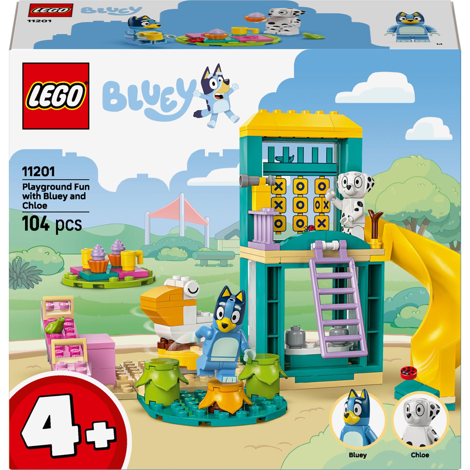 Lego® Bluey 11201: Blueyn ja Katin hupihetket leikkikentällä