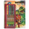 Dino World värityskirja+kynät