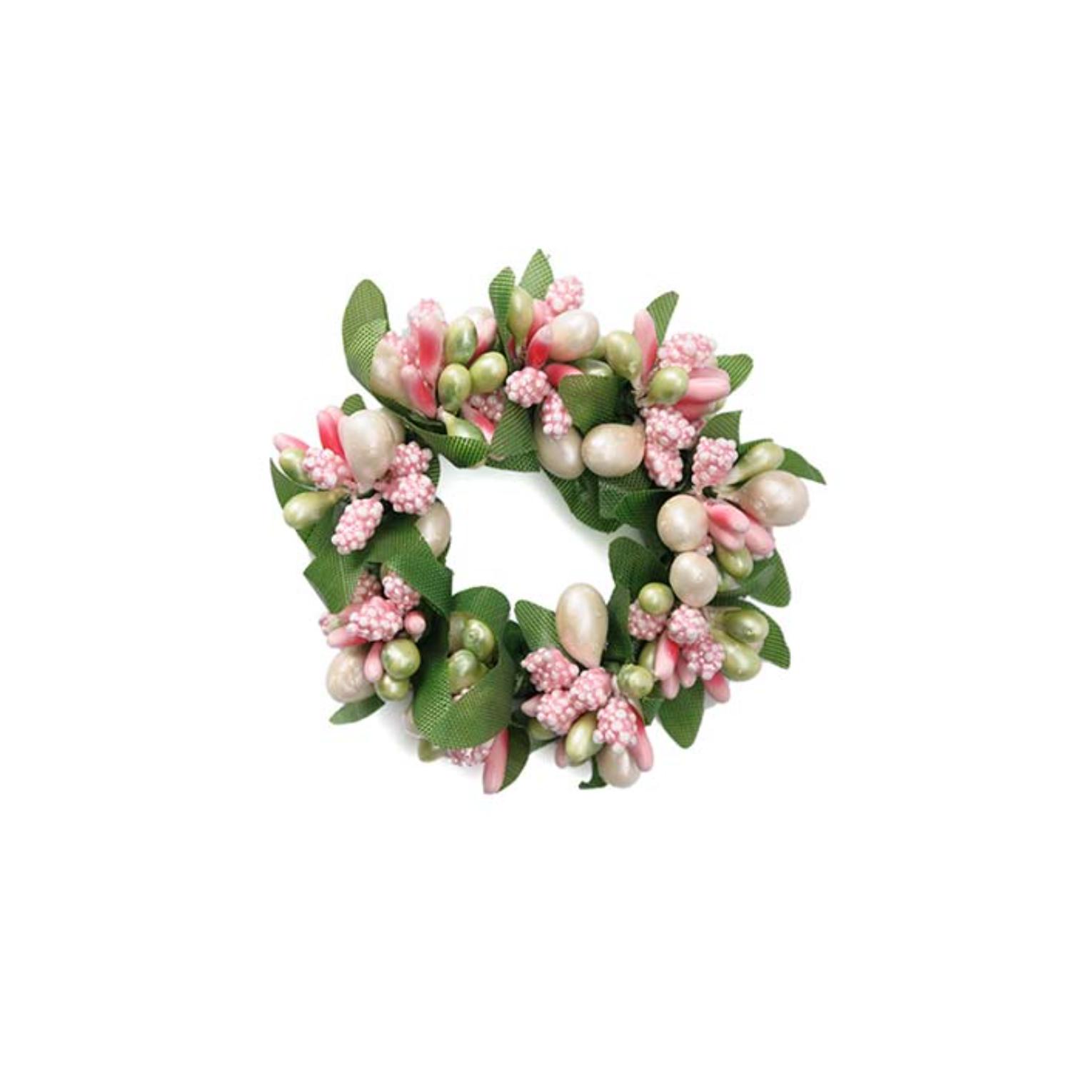 Kynttilämansetti 3cm roosa