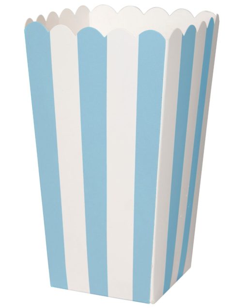 Popcorn-astia raidat sininen 6kpl/pkt