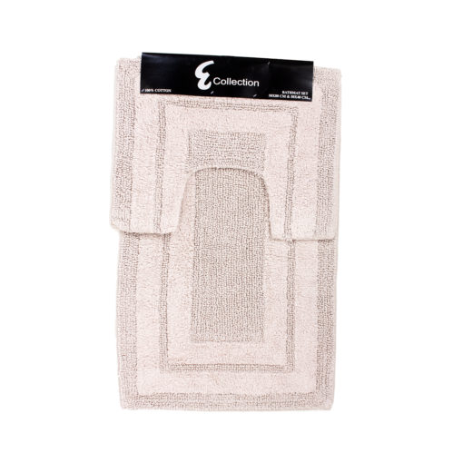Kaksiosainen kylpyhuoneenmatto beige