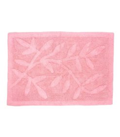 Kylpyhuonematto lehti pinkki