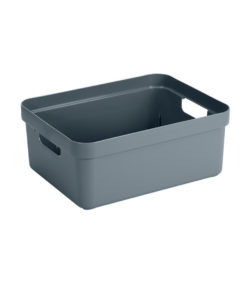 Muovilaatikko siniharmaa 13L
