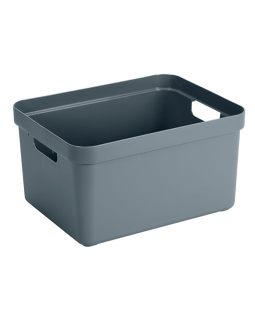 Muovilaatikko siniharmaa 32L