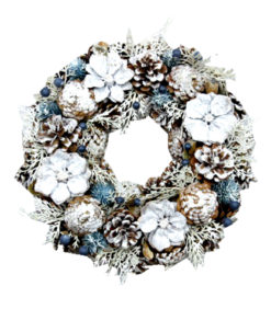 Kranssi kukat sininen