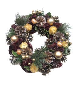 Kranssi kultainen 26cm