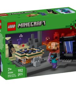 LEGO Minecraft: Nether- ja End-portaalimatka -rakennussarjan pakkaus.