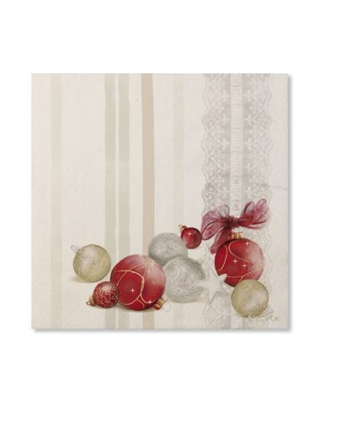 Servetti joulupallot 33x33cm