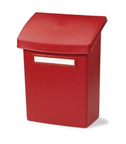 Postilaatikko välikannella punainen