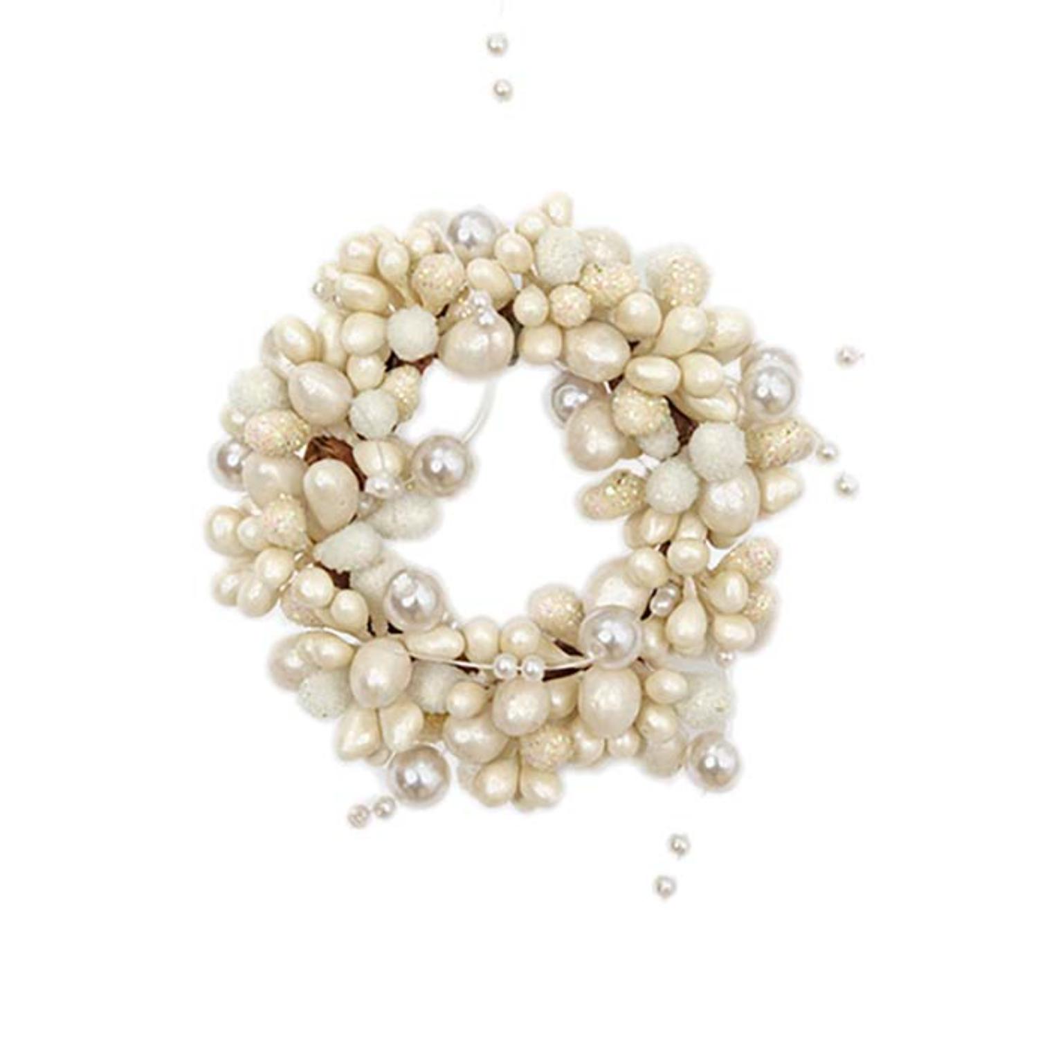 Kynttilämansetti 4cm valkoinen