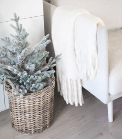 Mohair torkkupeitto valkoinen