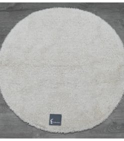 Pyöreä kylpyhuonematto ø60cm valkoinen