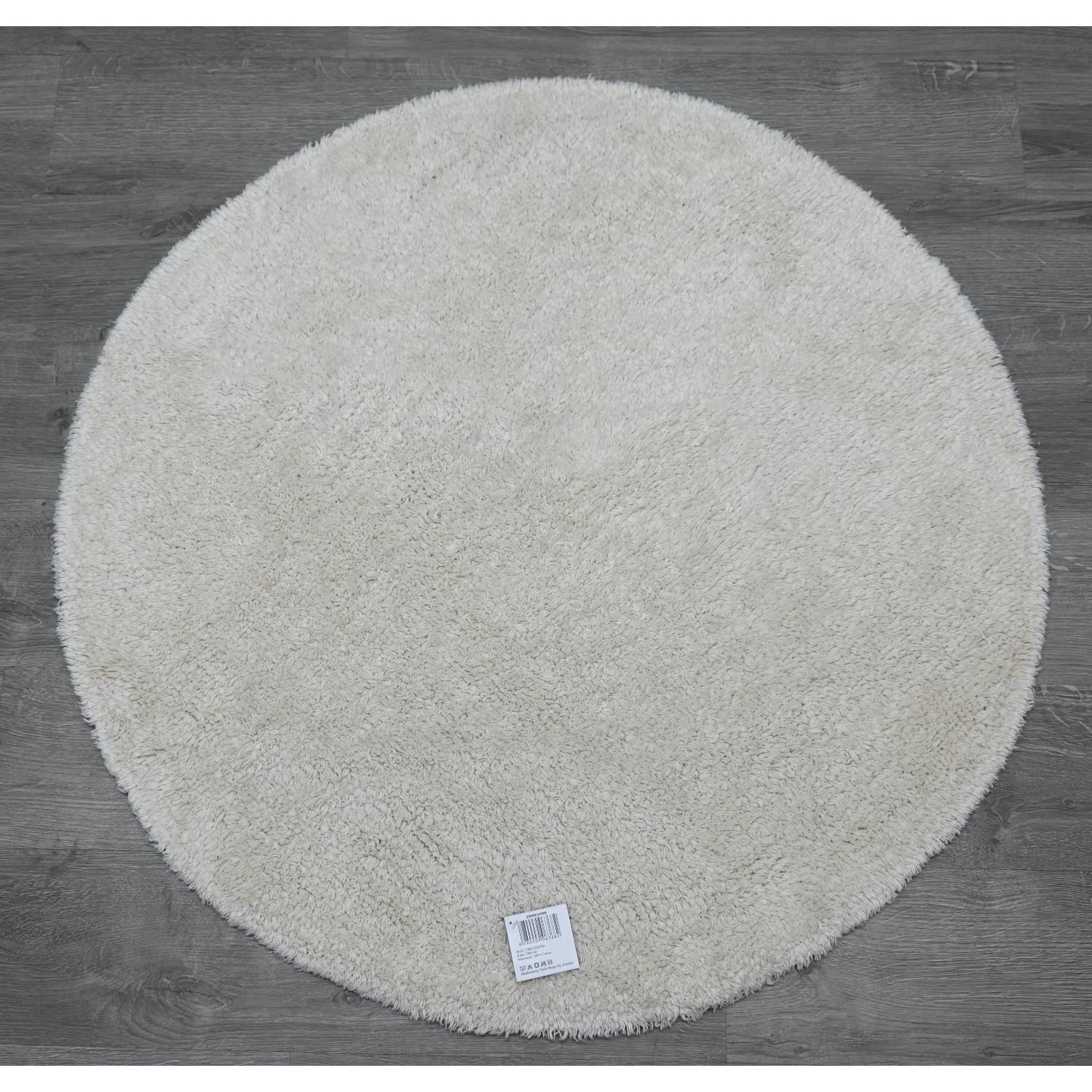 Pyöreä kylpyhuonematto ø80cm valkoinen