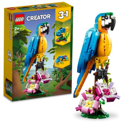 Lego® Creator 31136 3in1 Eksoottinen papukaija