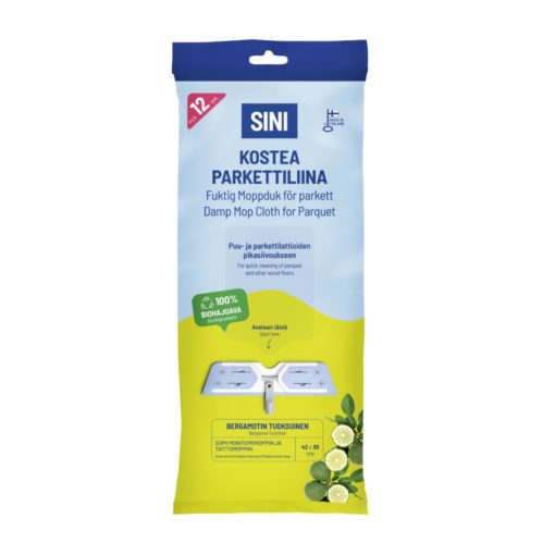 Kostea parkettiliina Sini