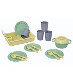 Plasto ruoka-astiasto neljälle I'm Green