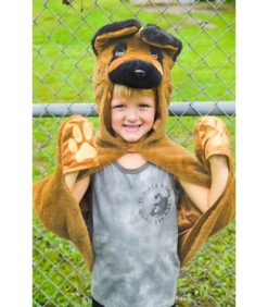 Alternative view of Koira-asu tassuilla 4-6 vuotiaille