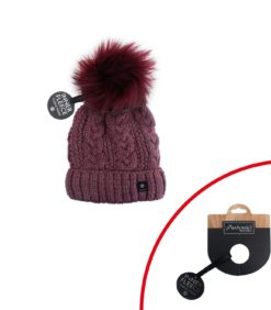 Naisten pipo viininpunainen