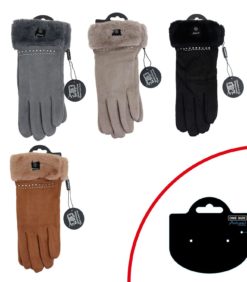 Naisten sormikkaat koristeella