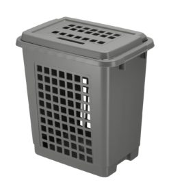 Pyykkikori 45L kivenharmaa
