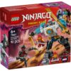 LEGO Ninjago Zanesin taistelupuku-mech-rakennussarjan pakkaus, jossa on suuri mech-hahmo, kolme minihahmoa ja aavikkotaistelukohtauksen kuvitus.
