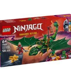 LEGO Ninjago Lloydin Vihreän metsän lohikäärme -rakennussarjan pakkaus, jossa on vihreä lohikäärme kultaisilla yksityiskohdilla sekä kaksi minihahmoa.