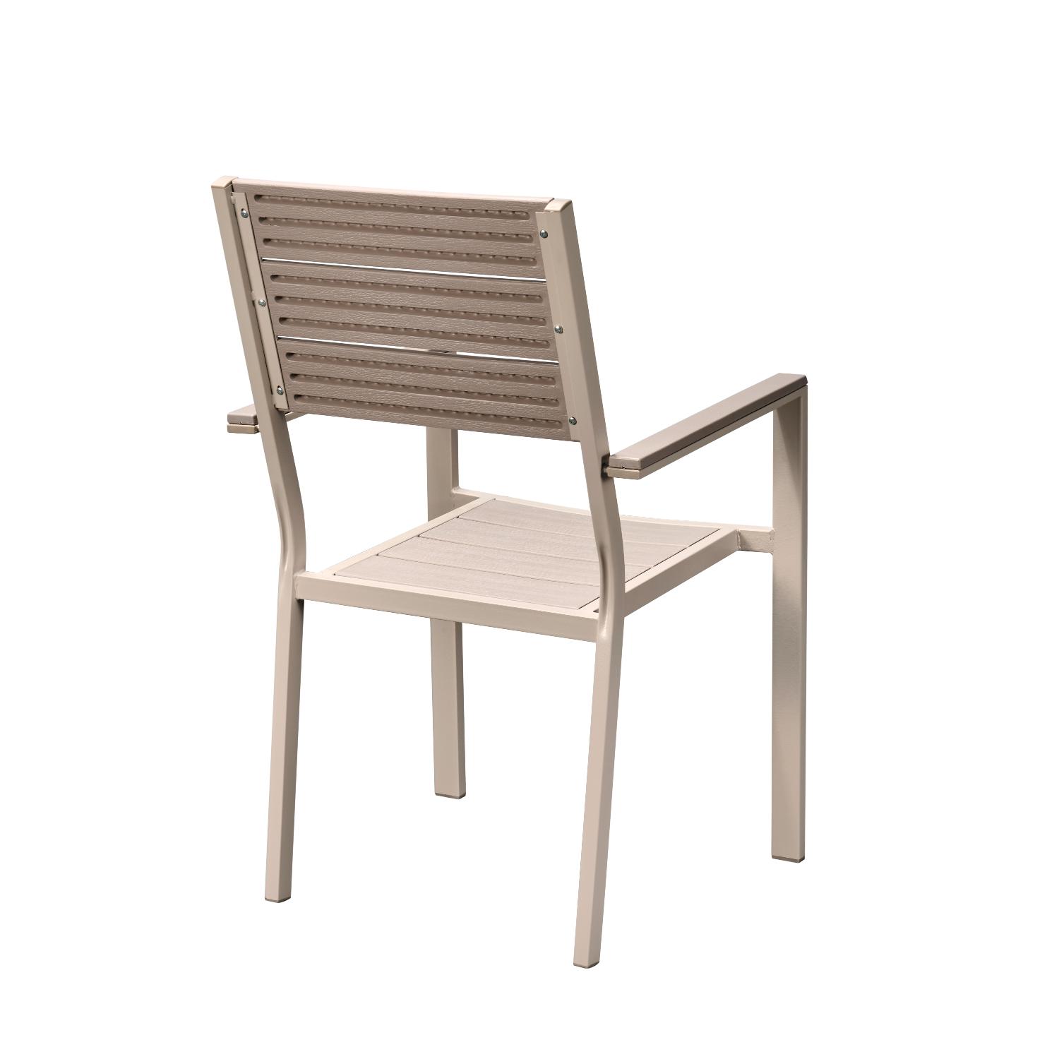 Puutarhatuoli beige muovia