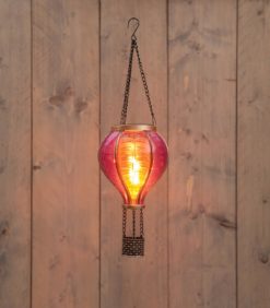 Solar koriste kuumailmapallo pinkki