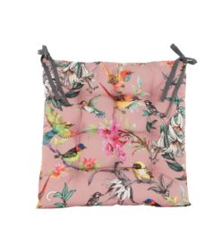 Istuintyyny ulkokäyttöön 38x38cm Birds Old Pink
