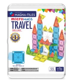 MAGNA-TILES® Store Deluxe microMAGS -matkasetti, 55 osaa
