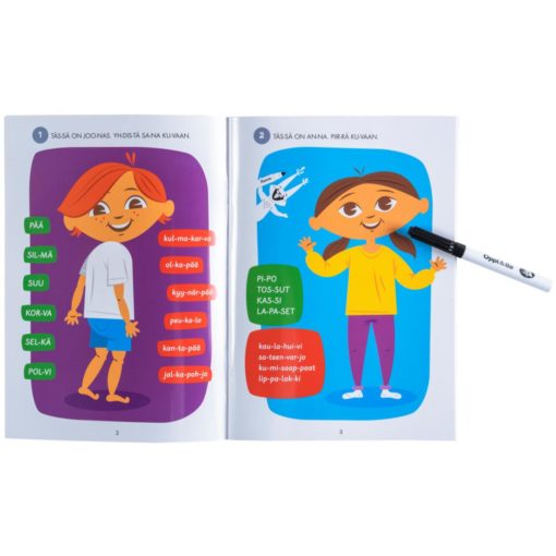 Oppi&ilo Pyyhittävä lu-ku-puu-ha -puuhakirja - Image 3