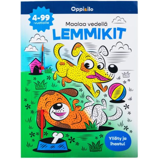 Oppi&ilo Maalaa vedellä lemmikit -puuhakirja