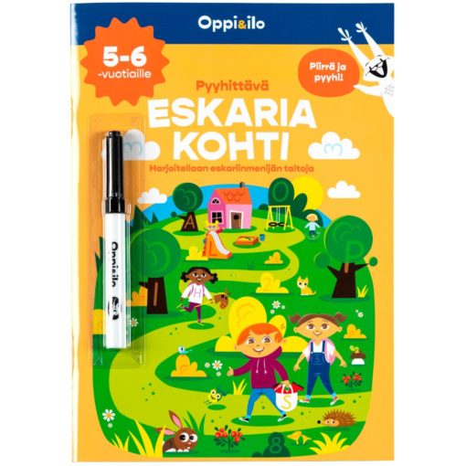 Oppi&ilo Pyyhittävä Eskaria kohti puuhakirja