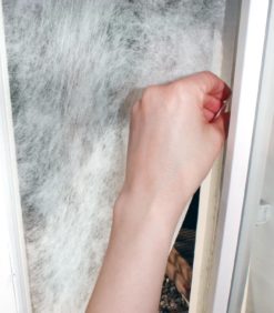 Ikkunasuodatin - suodatinkangas tuuletusikkunaan