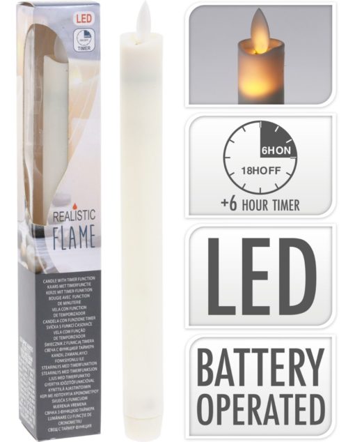Led antiikkikynttilä 23cm