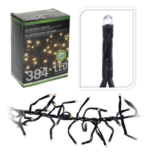 Led-valo 384LED 3m musta