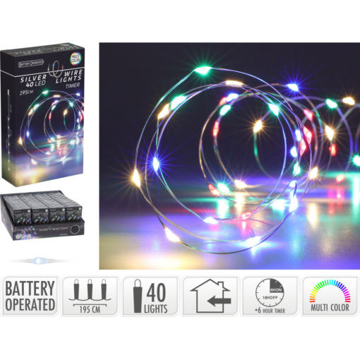 LED valosarja 40led multicolor