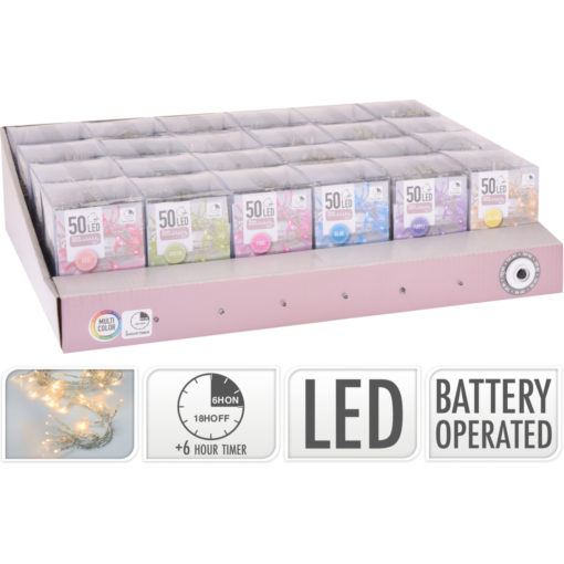 LED valosarja 50 värikäs