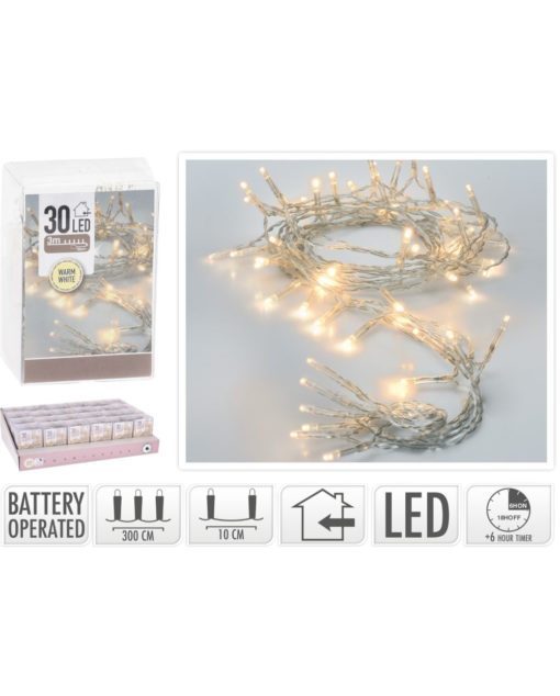 Valosarja 30led paristokäyttöinen