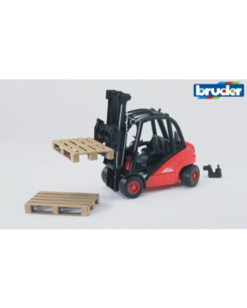 Bruder Linde H30D trukki ja 2 lavaa