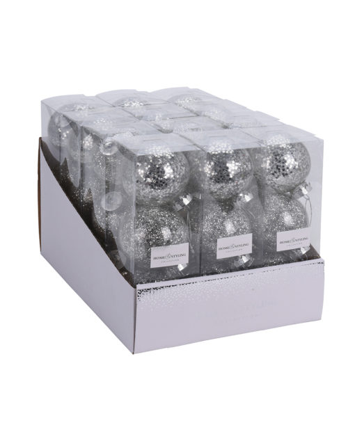 Joulupallot 3kpl hopea