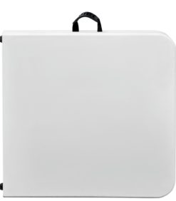 Taittopöytä valkoinen säädettävä