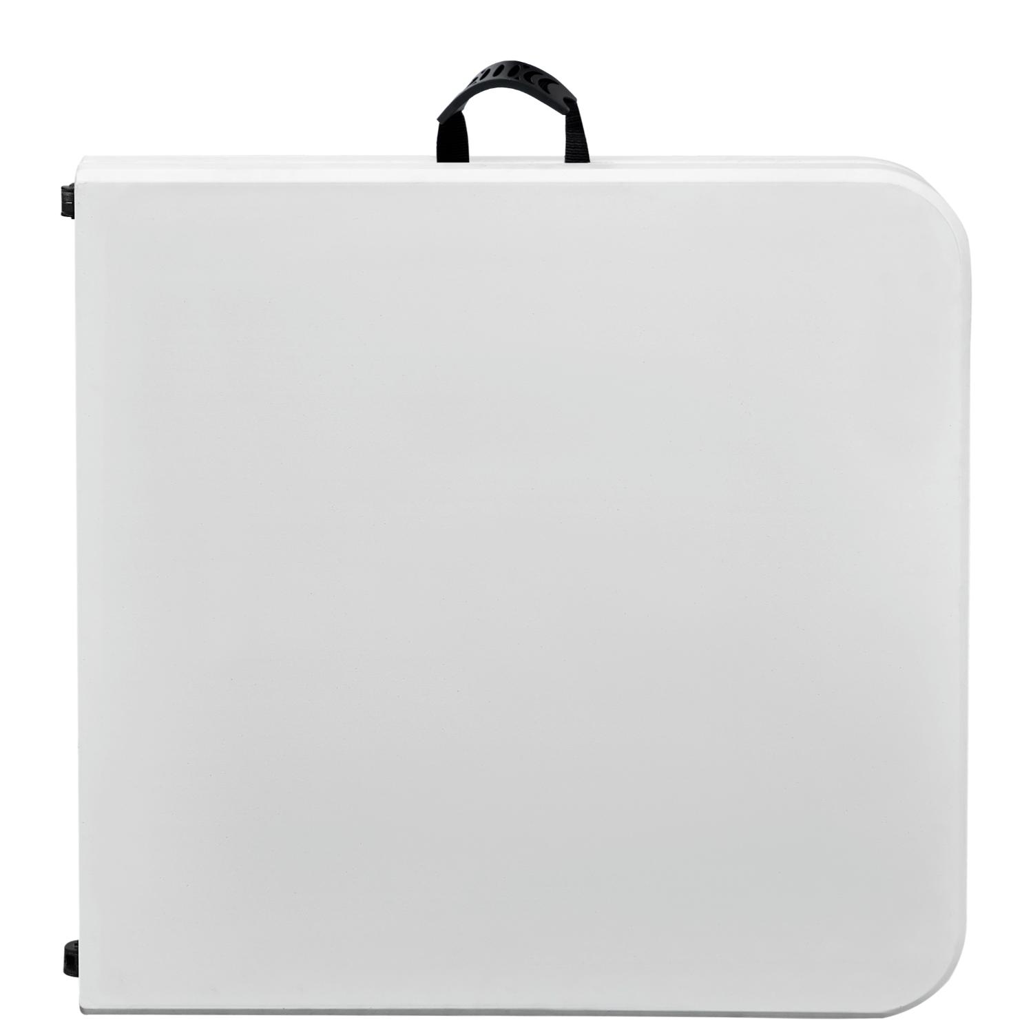 Taittopöytä valkoinen säädettävä