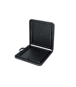 Taittopöytä musta säädettävä