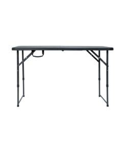 Taittopöytä musta säädettävä