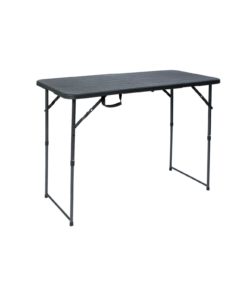 Taittopöytä musta säädettävä