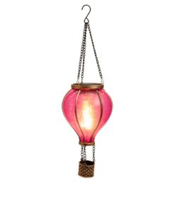 Solar koriste kuumailmapallo pinkki